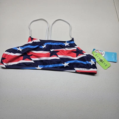 Traje de baño Speedo para mujer XL estrellas rojas a rayas resistencia inalámbrico espalda deportiva nuevo con etiquetas Foto 1 de 4