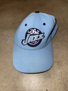 Utah Jazz fitted hat One Size Fits All Light Blue Reebok Basketball - Picture 1 of 3