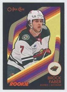 2023-24 O-PEE-CHEE Brock Faber RC ROOKIE RETRO BLACK BORDER /100 - Picture 1 of 2