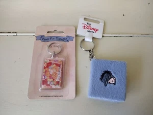 1990s Vintage Keyrings X 2 Paws For Thought & Disney Collectable Key Chains New - Picture 1 of 16