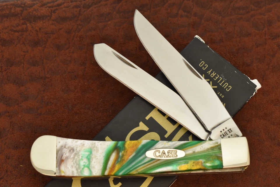 CASE XX USA EMERALD RIVER FULL SIZE TRAPPER KNIFE 9254 SS 2025 CORELON (27380) - Image 1 of 4