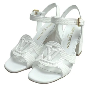 LOUIS VUITTON LV Isola Line LV Front Logo Sandals Strap White Size37/US7 - Picture 1 of 24