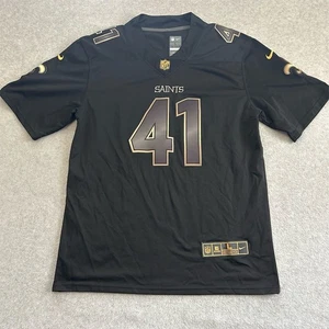 New Orleans Saints Jersey Nike Mens Large Black Alvin Kamara #41 NFL - Picture 1 of 6