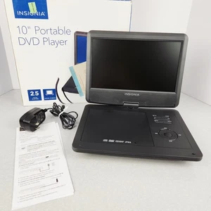 Insignia 10" Portable DVD Player Swivel Screen Black NS-P10DVD18 Parts or Repair - Picture 1 of 17