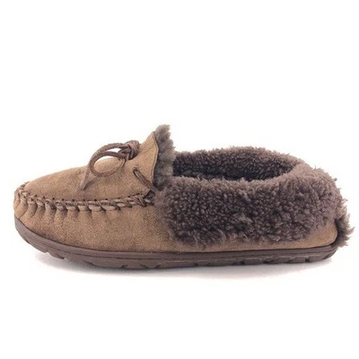 L.L. Zapatillas de mocasín Bean Wicked Good para mujer talla 9 M marrón gamuza piel de oveja Foto 1 de 4