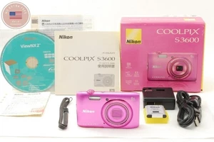 [UNUSED in BOX] Nikon Coolpix S3600 Pink 20.0MP Compact Digital Camera JAPAN - Picture 1 of 15