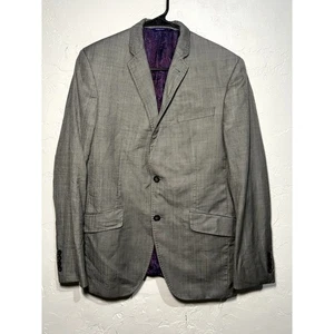 Ted Baker endurance gray wool mens blazer career preppy event occasion business  - Picture 1 of 9