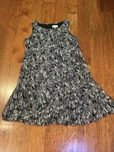 Vtg Studio I Sleeveless Sheath Dress Sz 18W Plus Women’s Comfort Flowy Black - Picture 1 of 17