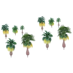 2 PIEZAS Palmera Tropical Modelo Árbol Miniatura Coco Escala Árboles Paisaje - Imagen 1 de 12