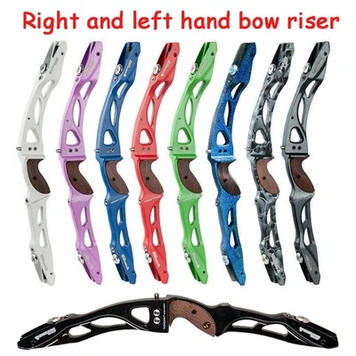 Archery 25" ILF Recurve Bow Riser Aluminum Handle RH LH Wooden Grip Shooting R10 - Image 1 of 4