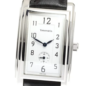 TIFFANY&Co. Grand Rectangleer Small seconds white Dial Quartz Men's Watch_910276 - Picture 1 of 6