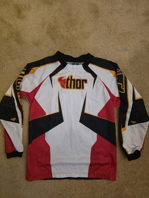 Thor MX Phase Motocross Youth Shirt Size Medium Used - Image 1 of 3
