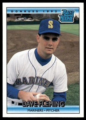 1992 Donruss Dave Fleming Seattle Mariners #404 - Image 1 of 2