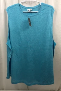 Women's J. Jill Pleated Back Love Linen Tank 4X - Picture 1 of 2