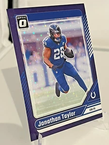 2024 Panini Donruss Optic Jonathan Taylor 83 stelle viola /15 - Foto 1 di 4