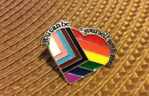Paris 2024 olympic - paralympic games PIN Rainbow YOU CAN BE YOUR SELF WITH ME - Picture 1 of 1