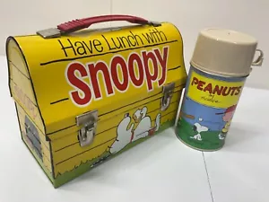VINTAGE SNOOPY LUNCHBOX AND THERMOS - UNUSED!!!! - Picture 1 of 14