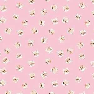 100 Akers Woods Pooh Brain Pink by Jill Howarth for Riley Blake 44" Wide - Picture 1 of 7