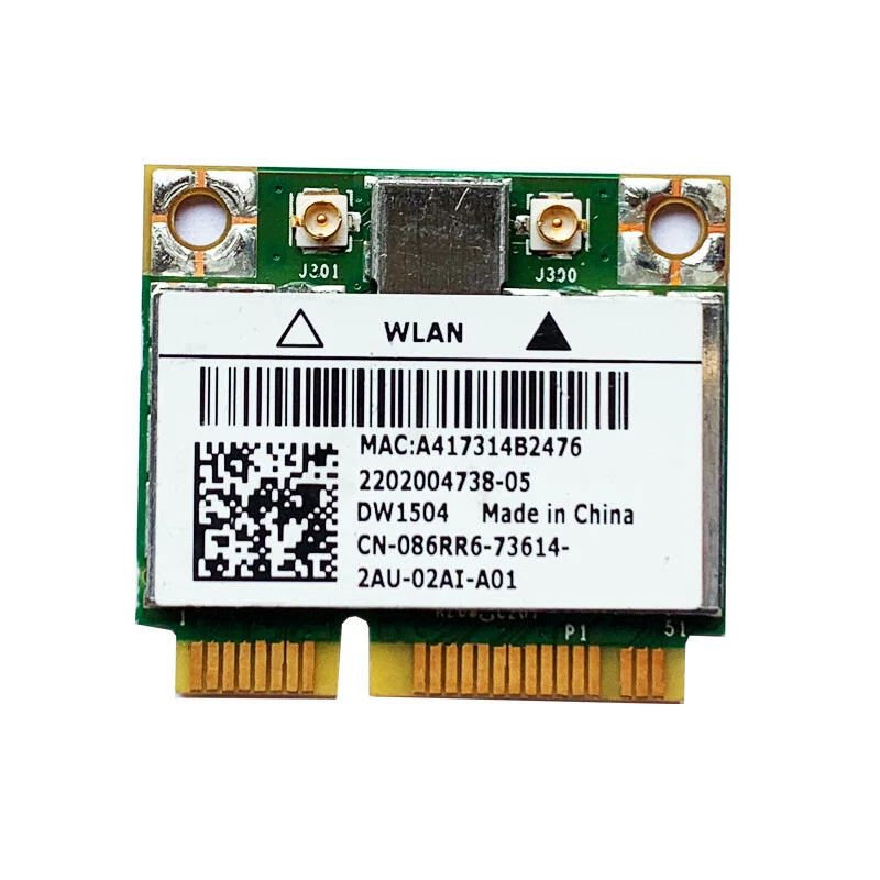 For DELL DW1504 BROADCOM BCM94313HMG2L Mini PCI-E WLAN LAPTOP WIFI CARD 86RR6 - Image 1 of 3