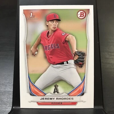 Jeremy Rhoades 2014 Bowman Draft 1st Bowman #DP113 Los Angeles Angels - Image 1 of 2