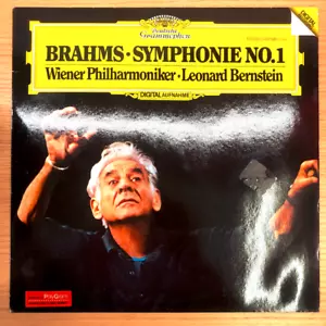 Brahms: Wiener Philharmoniker ~ Leonard Bernstein ~ Symphonie No. 1 LP EXCELLENT - Picture 1 of 13