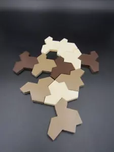 Juego de azulejos Einstein forma de azulejos matemáticas 12 piezas, elige colores - Imagen 1 de 8