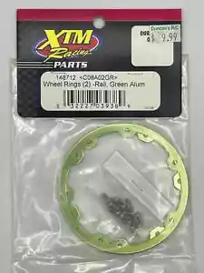 XTM 148712 Wheel Rings (2) Green Alum - Picture 1 of 1