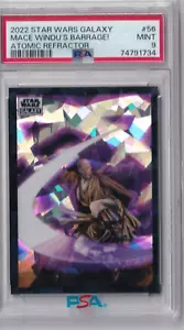 2022 Topps Chrome Star Wars Galaxy #56 Mace Windu’s Barrage Atomic /150 PSA 9🔥 - Picture 1 of 1