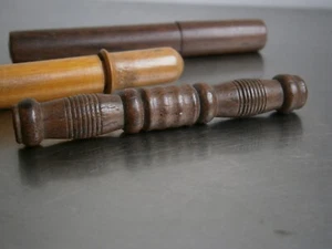 Lot 3 Etui à aiguilles Bois Palissandre déco Boite Couture Ancien - Imagen 1 de 10