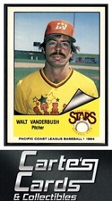 Walt Vanderbush 1984 Cramer Pacific Coast League #229  Las Vegas Stars