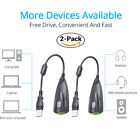 2PCS USB To 3.5mm Mic/Headphone Jack Stereo Headset Audio Adapter 7.1 Sound Card