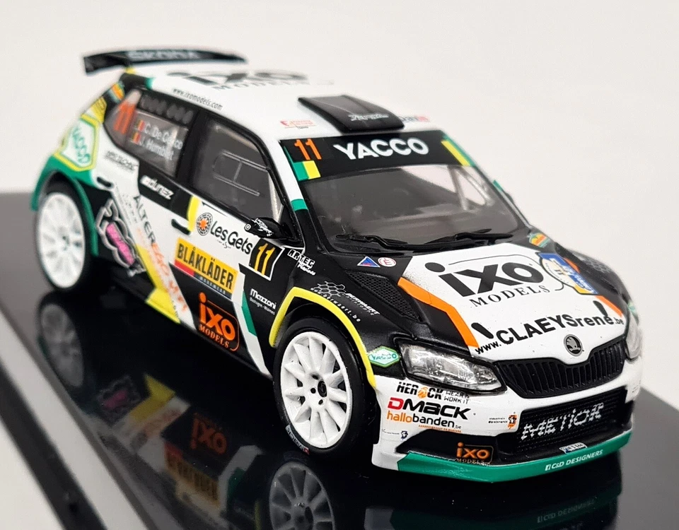 Skoda Fabia R5 de Cecco Rallye Condroz 2018 1/43 IXO