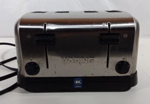 Warring Commercial Four Slice Stainless Steel Restaurant Grade Toaster WCT708 - Picture 1 of 7