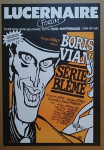CABU affiche originale '79 lucernaire boris vian - Picture 1 of 1