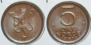 Norway 1979 5 Ore UNC 904840 combine shipping - Picture 1 of 3