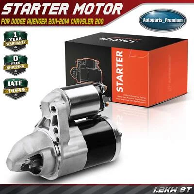 Arranque para Chrysler 200 Dodge Avenger 2011-2014 sedán 1,2 kW 12 voltios en sentido horario 8T Foto 1 de 4