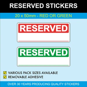 RESERVED - 20 x 50mm Stickers - Picture 1 of 1