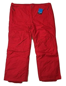 Columbia Herren rot wasserdicht Bugaboo IV Schnee Ski Hose Größe 3X NEU mit Etikett - Bild 1 von 11