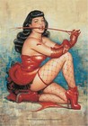 Bettie Page Don't Tred Me Large Fabric Poster/Flag 1050mm x 750mm (hr)