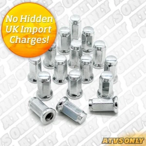 WHEEL NUT CHROME CAPPED REPLACEMENT DWT ITP 10x1.25 RAPTOR YFZ TRX LTR LTZ YFM - Picture 1 of 2