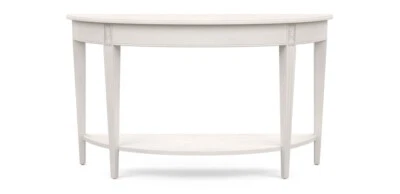 Sofá Mesa Ethan Allen Blanco French Country Media Luna Carretilla Foto 1 de 4
