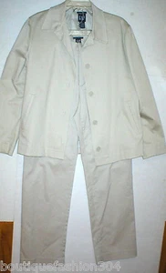 Gap Suit Separates Blazer Jacket Pants 6 Beige Khaki Tan Womens Work Vintage - Picture 1 of 6