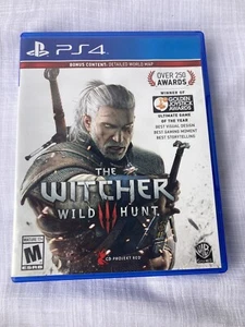 The Witcher 3 Wild Hunt Standard Edition (PS4) Playstation 4 w/ Manual and Map - Picture 1 of 4