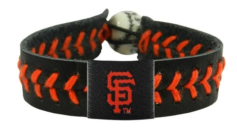 San Francisco Giants Team Color Baseball Bracelet [NEW] MLB Jewelry Wrist Cover