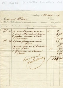 Dépt 67 - Strasbourg - Secteur de La Quincaillerie du 28/03/1830 - Picture 1 of 1