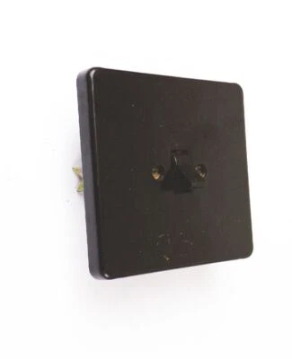 Interruptor de pared vintage baquelita negra encendido apagado Art Deco Bauhaus interruptor de luz Foto 1 de 2