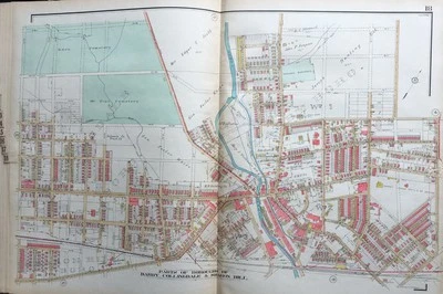 1929 DELAWARE COUNTY PA  DARBY, COLLINGDALE & SHARON HILL BOROUGHS ATLAS MAP - Image 1 of 3