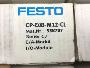 New FESTO CP-E08-M12-CL I/O Module Terminal *SAMEDAY SHIPPING AVAILABLE - Picture 1 of 1