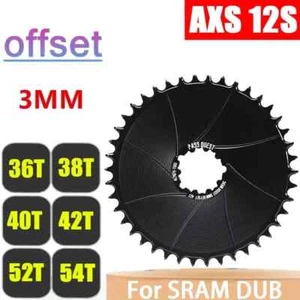 3mm Offset AERO Chainring Direct Mount Narrow Wide 36T-54T Chainwheel AXS 12S - Picture 1 of 44