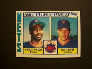 1984 Topps Baseball #246 NY METS LEADERS (TOM SEAVER/WILSON) - MT! WOW! L@@K! - Imagen 1 de 1